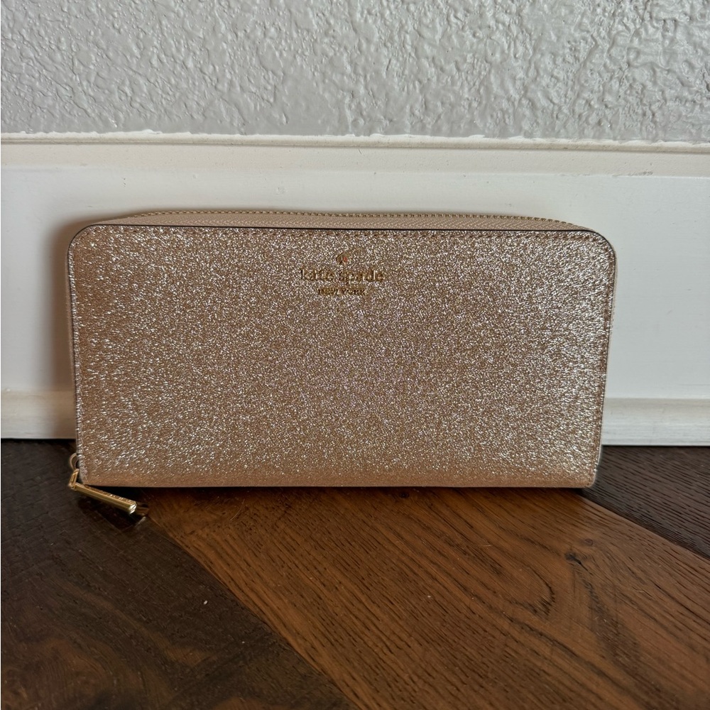 Kate Spade Shimmering Champagne Gold Wallet